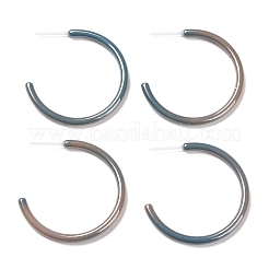 Orecchini ad anello in ceramica ipoallergenica con zirconi e bioceramica&nbsp;EJEW-Z023-01B