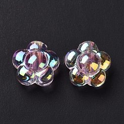 Placcatura uv perline acriliche iridescenti arcobaleno&nbsp;PACR-H001-04