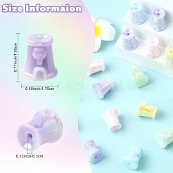 10 Stück Acrylperlen mit UV-Beschichtung&nbsp;MACR-YW0004-57