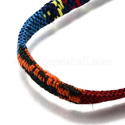 Verstellbare geflochtene Armbänder aus Baumwolle und Leinen im Bohème-Stil für Freundschaft&nbsp;OB0004-24