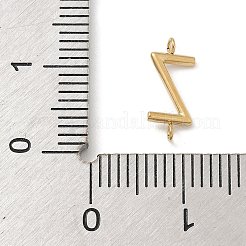Ciondoli con connettore a lettera in acciaio inossidabile 304&nbsp;LS-STAS-M108-01G-26