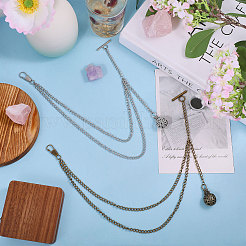 6 stücke 2 arten legierung glück tasche anhänger decotations&nbsp;HJEW-CA00063