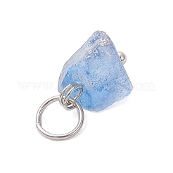 Pendentifs en quartz naturel galvanisé&nbsp;PALLOY-JF04535-02