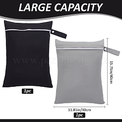 2 Stück 2 Farben Polyester-Reißverschlusstaschen&nbsp;ABAG-CN0001-12