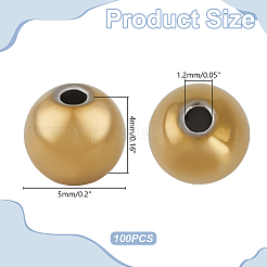 100 pz perline in acciaio inossidabile 304&nbsp;STAS-HY0002-23B