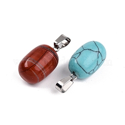 Pendentifs en pierre naturelle & synthétique mixte&nbsp;X-G-N344-10P