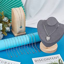 8 Stück 8 Stile 304 Edelstahl Kette Halsketten Set&nbsp;NJEW-SC0001-07