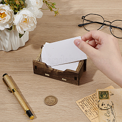 Geschenkbox aus Holz zur Aufbewahrung von Postkarten&nbsp;ODIS-WH0078-90