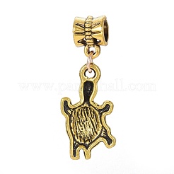 Tibetische Legierung europäische baumelnde Charms&nbsp;MPDL-G013-12AG