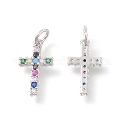 Ottone micro spianare pendenti zirconi&nbsp;ZIRC-F106-01P