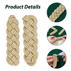 8 épaulettes en polyester&nbsp;DIY-FH0008-91A