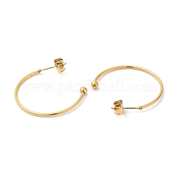 Boucle d'oreille à tige en acier inoxydable 304&nbsp;X-EJEW-H134-02B-G