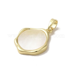 Muschelanhänger aus Messing mit Pavé-Fassung&nbsp;KK-I708-13C-G