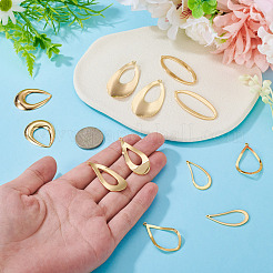 12pcs 6 Arten Messinganhänger&nbsp;KK-TA0003-37