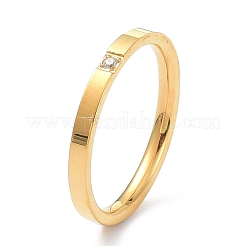Kristallstrass-Fingerring für Mädchenfrauen&nbsp;RJEW-C012-03E-G