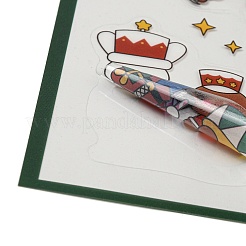 Autocollants en plastique pour animaux de compagnie sur le thème de Noël&nbsp;AJEW-Q151-01C