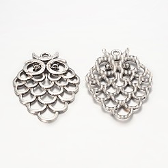Alliage hibou supports pendentif en strass&nbsp;EA11877Y