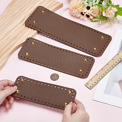 3 Stück Taschenboden aus Kunstleder&nbsp;DIY-WH0816-166A-G