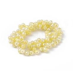 Chapelets de perles en verre imitation jade&nbsp;EGLA-F152-A03