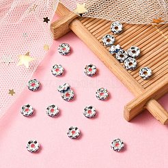 Messing Strass Zwischen perlen&nbsp;RB-YW0001-05B-03S
