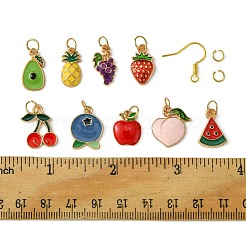 9 Paar baumelnde Ohrringe mit Obstmotiv zum Selbermachen&nbsp;DIY-FS0006-03