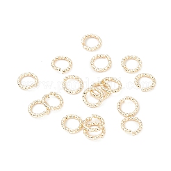 Anelli di salto aperti ritorti in ottone&nbsp;X-KK-WH0060-02B-G