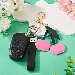 1 porte-clés en alliage de cuir PU&nbsp;KEYC-TA0001-47B