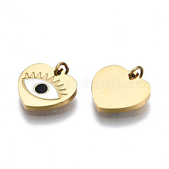 Breloques en émail en acier inoxydable chirurgical 316&nbsp;STAS-S116-379A-G