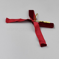 Weihnachtsschleife aus Polyester-Ornament-Zubehör&nbsp;DIY-WH0589-41