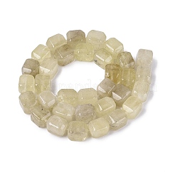 Hebras de cuentas de cuarzo limón natural calentadas&nbsp;G-Q608-10L