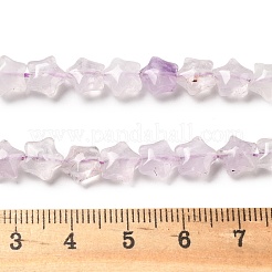 Natürlichen Amethyst Perlen Stränge&nbsp;G-Z080-A24-8mm
