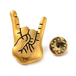 Broches de aleación de gestos de estilo tibetano&nbsp;JEWB-C030-02AG