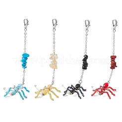 Decorazione pendenti con perline di semi di vetro di formica&nbsp;HJEW-MZ00146
