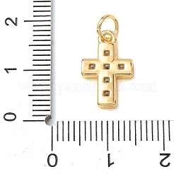 Breloques en laiton zircon cubique transparent&nbsp;CU-CBA65F0-02G