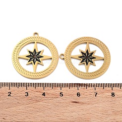 Pendentifs en acier inoxydable 304 avec placage ionique (IP)&nbsp;STAS-P339-06G-02