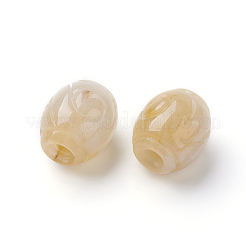 Myanmar natural de jade / burmese jade cuentas europeas&nbsp;G-E418-38