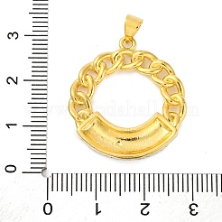 Gestell Messing micro ebnen Zirkonia Anhänger&nbsp;KK-M021-07G-02