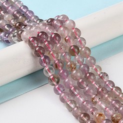 Natürliche lila Rutilquarz Perlen Stränge&nbsp;G-M427-A01-01