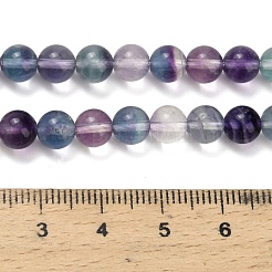 Natürlichen Fluorit Perlen Stränge&nbsp;G-L634-B04-6mm
