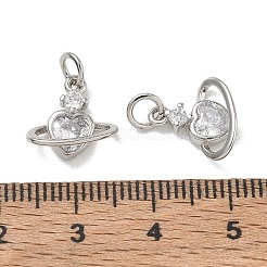 Ciondoli in ottone con pavé di zirconi chiari&nbsp;CU-CBA6E4E-19P-D