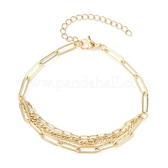 Bracelets de chaînes de trombone en laiton&nbsp;BJEW-JB11808