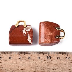 Ciondoli diaspro rosso naturale&nbsp;G-Q602-01G-04