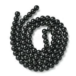 Perles en verre nacré rondes teintes&nbsp;HY-X0001-05