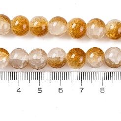 Perles de verre imitation jade à craqueler&nbsp;DGLA-T003-10mm-M