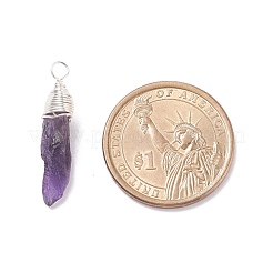 Pendentifs en améthyste naturelle brute&nbsp;PALLOY-JF01442