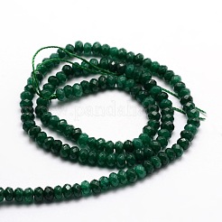 Chapelets de perles en rondelles en jade de Malaisie naturel teint&nbsp;G-E316-2x4mm-05