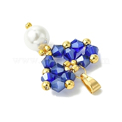 Perle di conchiglia pendenti in vetro&nbsp;PALLOY-MZ00432-04