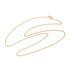 1/20 14k Gold Filled Singapur Kettenhalsketten für Damen und Herren&nbsp;NJEW-Z068-10G