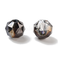 Perles de verre rondes galvanisées&nbsp;EGLA-A043-01-HP02