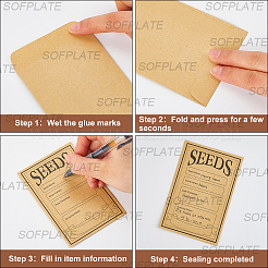 Selbstklebende Samenumschläge aus Kraftpapier&nbsp;AJEW-WH20011-80B